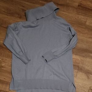 Gray/Blue Cowlneck Sweater